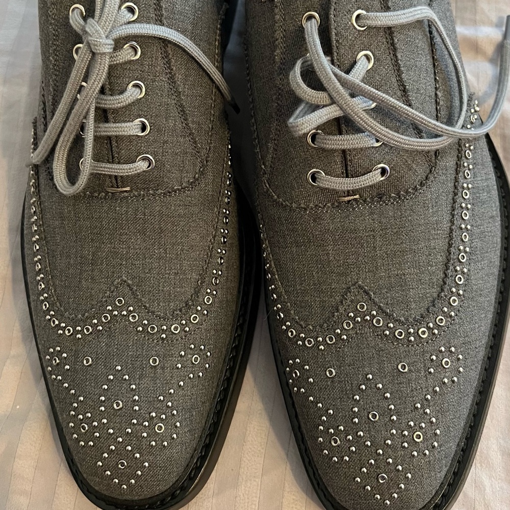 Authentic Burberry wingtip style shoes